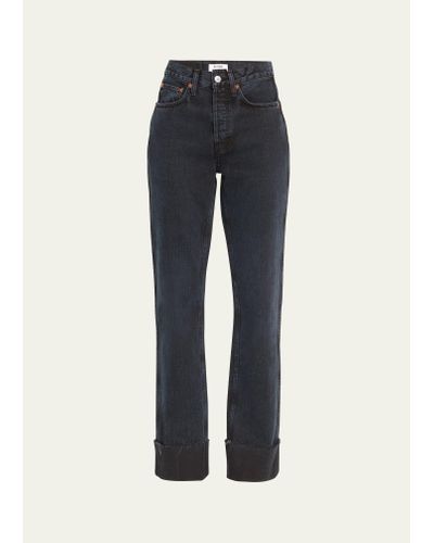 RE/DONE High-rise Loose Jeans - Blue