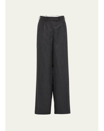 The Row Bremy Wear-inspired Wool Pants - Gray