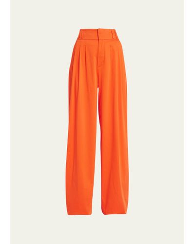 Altuzarra Tyr Wide-leg Pleated Pants - Orange