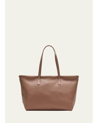 Mansur Gavriel Everyday Zip Leather Tote Bag - Natural