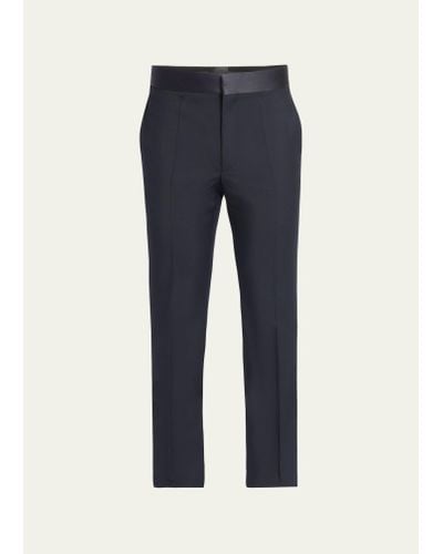 Givenchy Wool-blend Evening Pants - Blue