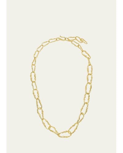 Alexis Brut Link Long Chain Necklace - Metallic