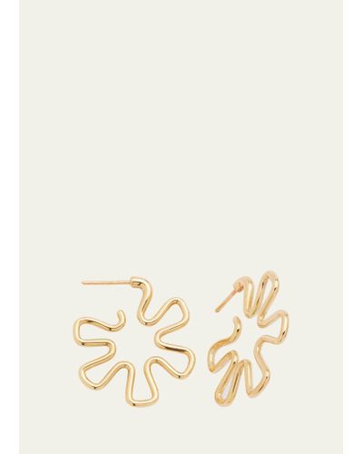Bea Bongiasca Yellow Gold Small Pinwheel Earrings - Natural