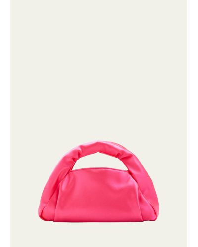 Stuart Weitzman The Moda Mini Satin Top-handle Bag - Pink