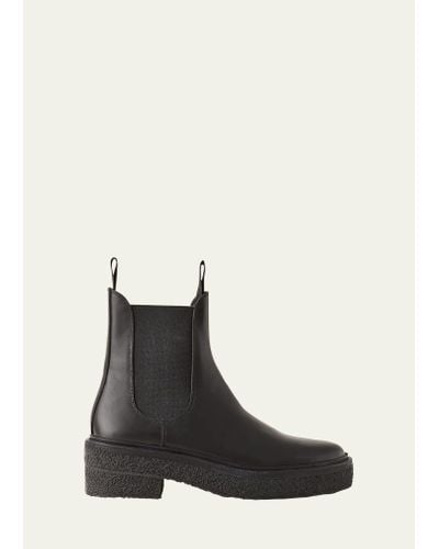 Loeffler Randall Raquel Gored Leather Chelsea Boots - Black