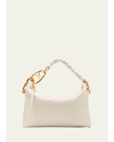Tom Ford Carine Large Hobo In Grained Leather - Natural
