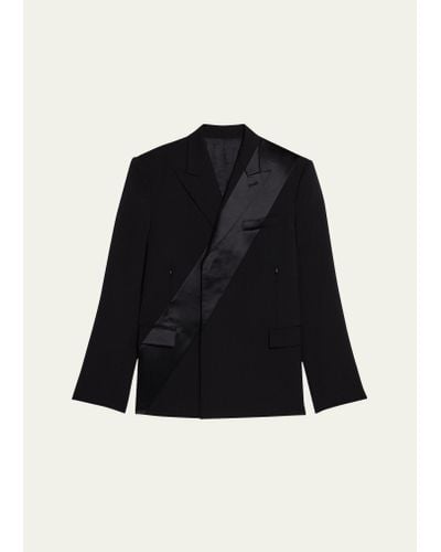 Helmut Lang Boxy Tuxedo Blazer - Black