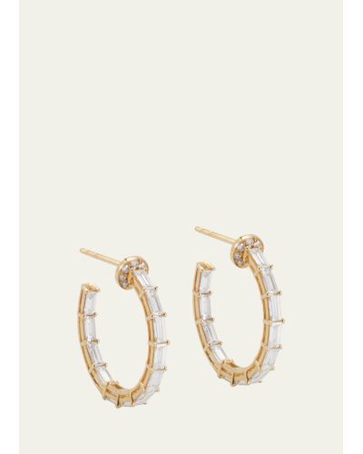 Nam Cho 18k Yellow Gold Diamond Hoop Earrings - Natural