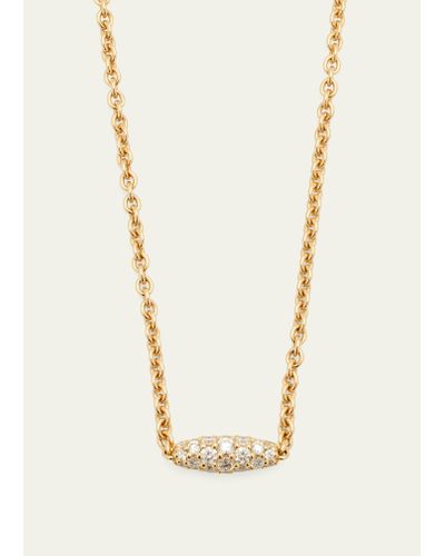 Paul Morelli Pipette & Linea 18k Gold Diamond Necklace - White