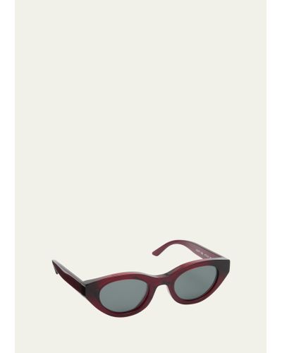 Thierry Lasry Acidity Acetate Cat-eye Sunglasses - White