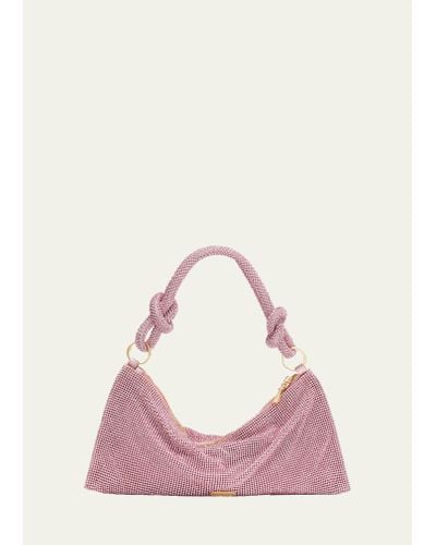 Cult Gaia Hera Nano Knotted Embellished Shoulder Bag - Pink