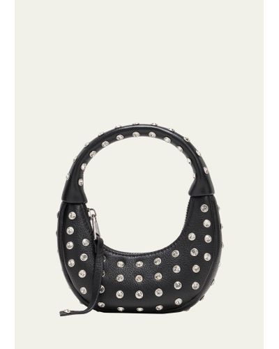 retroféte Elodie Small Embellished Top-handle Bag - Black