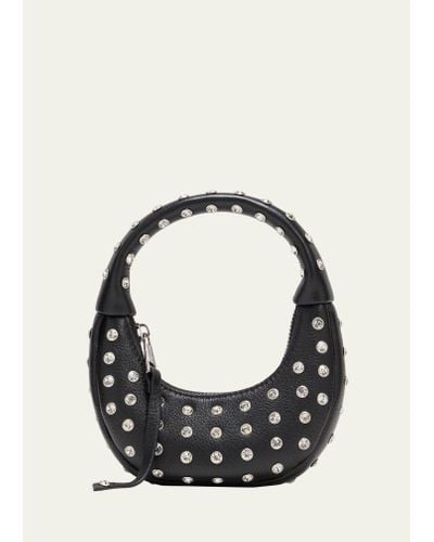 retroféte Elodie Small Embellished Top-handle Bag - Black