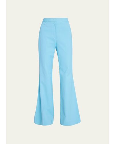 RECTO. Costa Low-rise Flared Pants - Blue