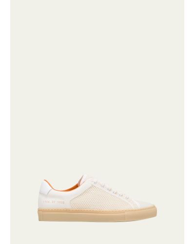 Common Projects Retro Leather Weave Low-top Sneakers - Natural