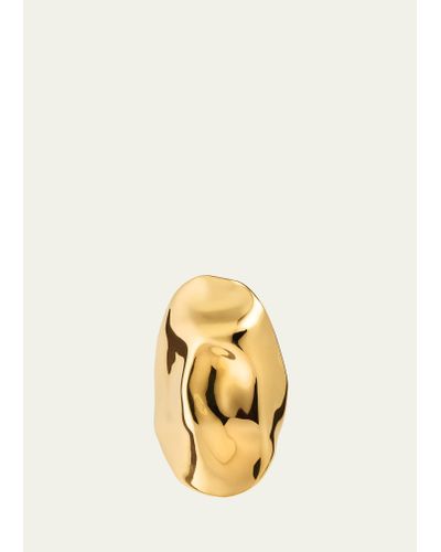 Alexander McQueen Beam Brass Ring - Metallic