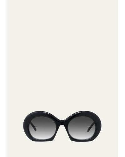 Loewe Half Moon Acetate Sunglasses - White