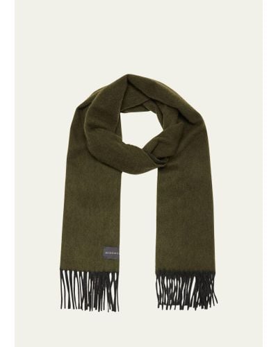 Begg x Co Colorblock Charcoal Army Scarf - Green