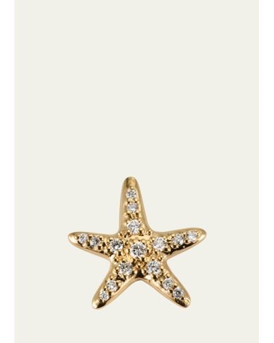 Sydney Evan 14k Yellow Gold Starfish Stud Earring - Natural