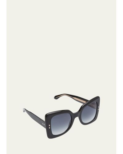 Isabel Marant Gradient Acetate Butterfly Sunglasses - Multicolor