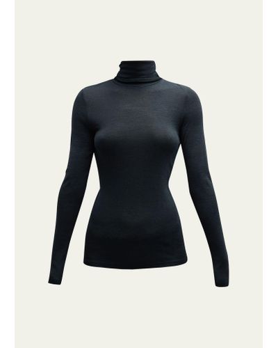 Hanro Woolen Silk Turtleneck Shirt - Black