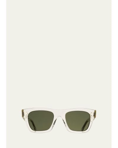 Celine Square Acetate Sunglasses - Green