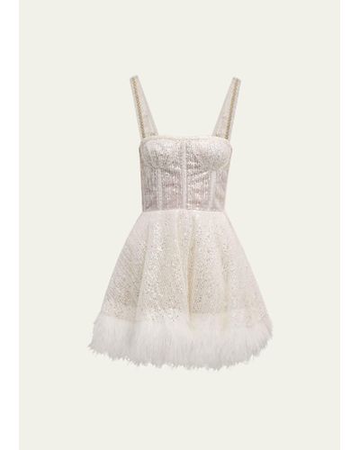 Bronx and Banco Mademoiselle Bridal Mini Dress - Natural