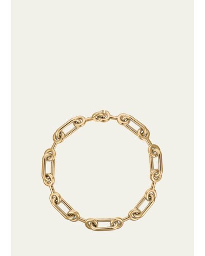 Charlotte Chesnais Maxi Binary Chain Necklace In Gold Vermeil - Natural