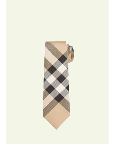 Burberry Blade 7cm Exploded Check Tie - Natural