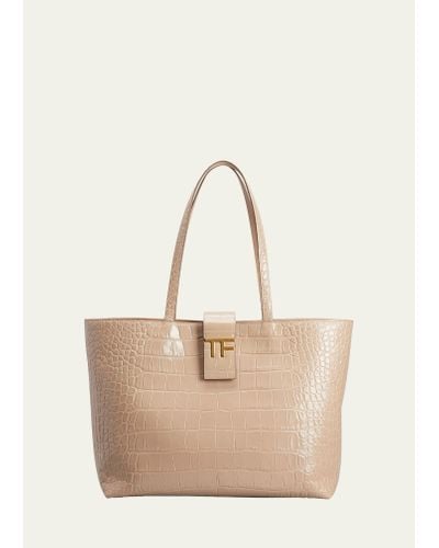 Tom Ford Tf Small East-west Tote Bag - Natural