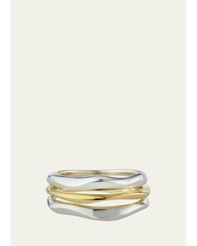 Ippolita Triple-band Squiggle Ring In Chimera - Natural