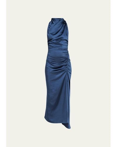 A.L.C. Inez Shirred Dress - Blue