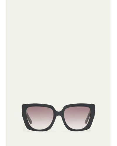 Marc Jacobs Cut-out Logo Acetate Butterfly Sunglasses - Natural