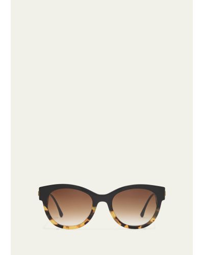 Thierry Lasry Peachy 101 Acetate & Metal Cat-eye Sunglasses - Natural
