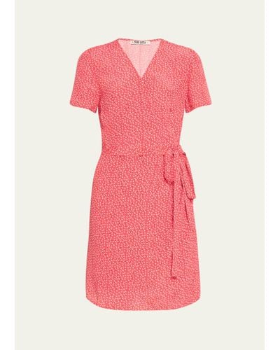 Ciao Lucia Zia Short-sleeve Mini Wrap Dress - Pink
