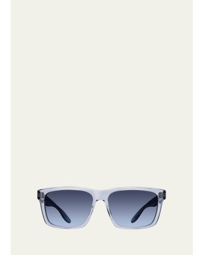 Barton Perreira Walker Zyl Square Sunglasses - Blue