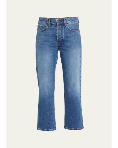 The Row Lesley Straight Leg Jeans - Blue