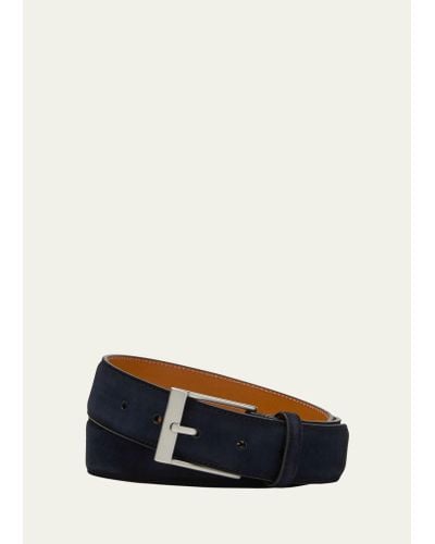 Magnanni Telante Suede Leather Belt - Blue