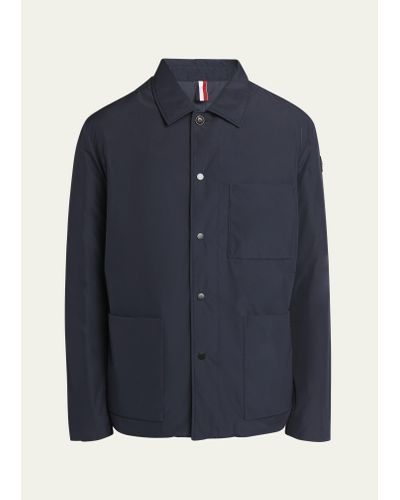 Moncler Cougourde Padded Shirt Jacket - Blue