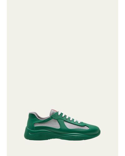 Prada America's Cup Low Top Sneaker - Green