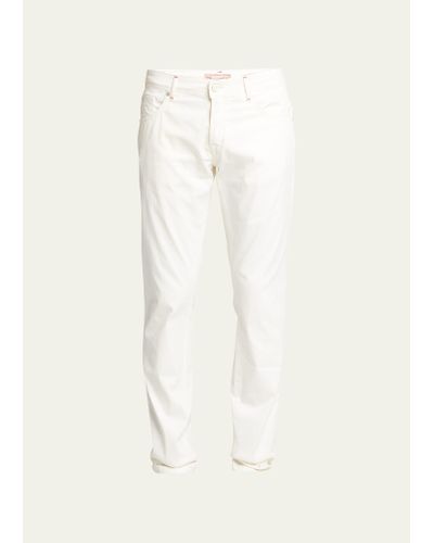 Marco Pescarolo Garment-dyed Wool Pants - White