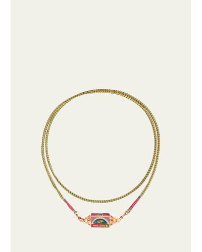Marie Lichtenberg 18k Rose Gold Believe Locket Wrap Necklace - Metallic