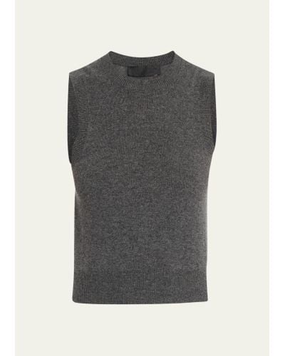 Nili Lotan May Cashmere Tank Sweater - Gray