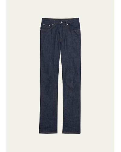 Helmut Lang Mid-rise Slim Straight Jeans - Blue