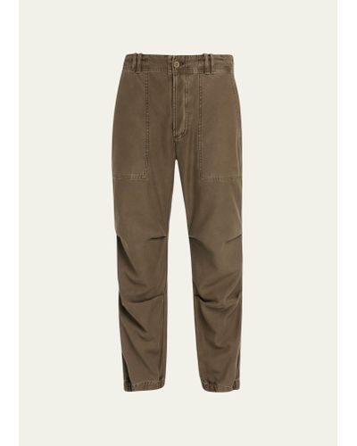 Citizens of Humanity Agnit Sateen Cropped Utility Pants - Natural