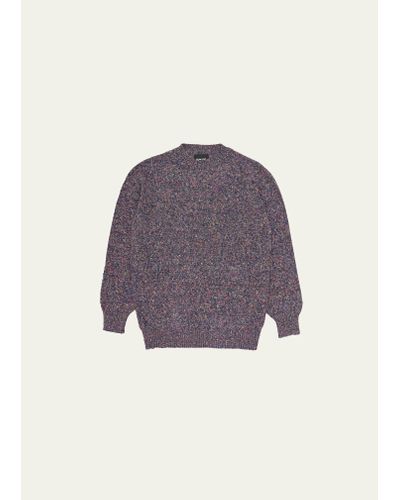 Howlin' Marled Crew Sweater - Purple