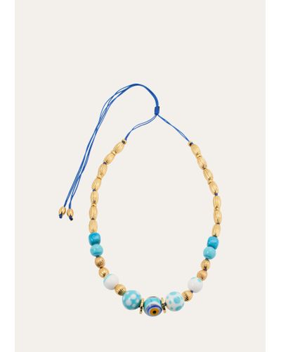 Tohum Design Tohum 004 Charm Necklace - Blue