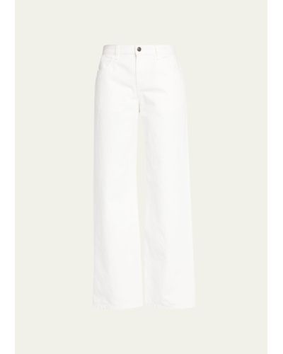 The Row Eglitta Wide-leg Jeans - White