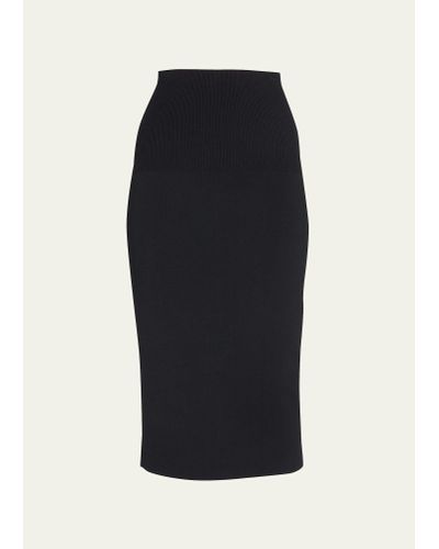 Victoria Beckham Vb Body Pencil Maxi Skirt - Black
