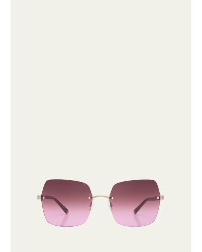 Barton Perreira Angie Mixed-media Butterfly Sunglasses - Pink